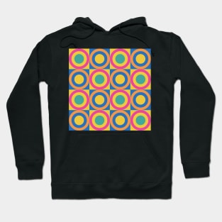 retro geometrical colorful pattern Hoodie